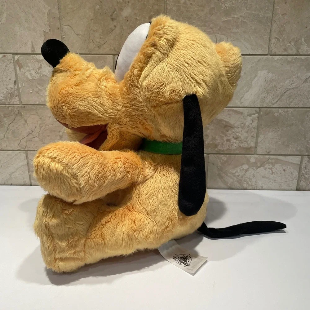 Disney‎ Parks Pluto Plush Sitting Stuffed Animal Dog Big Feet Souvenir 11